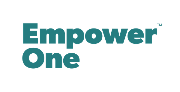 Empower One wordmark in Deep Water