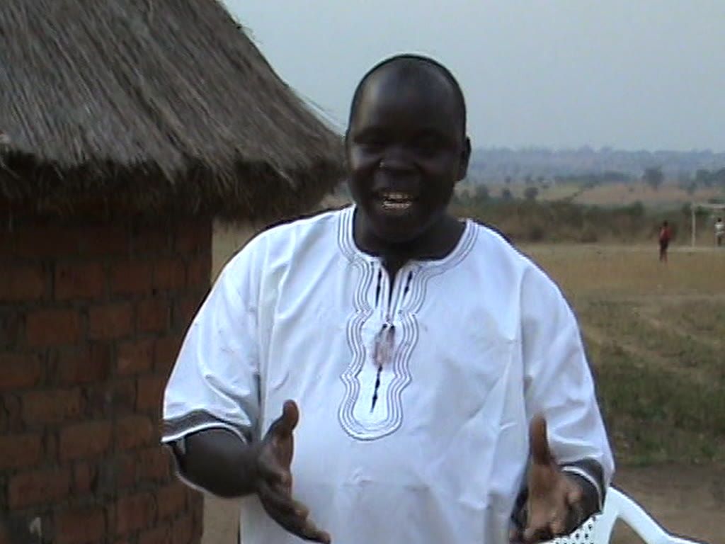 David Kaya teaching outside a tukel, 2008